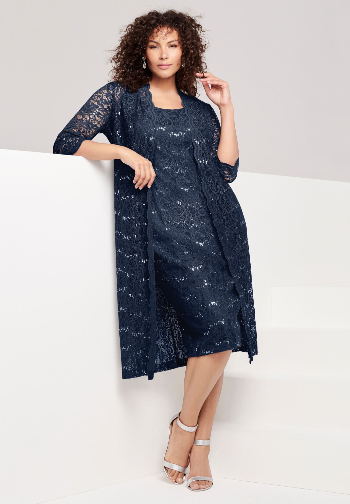 Floral Sequin Dress