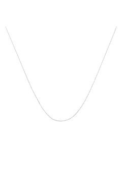 Solid White Gold Rope Chain Necklace Unisex 16"