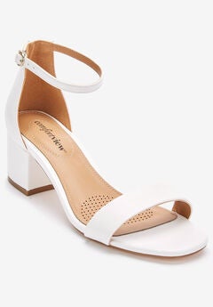 Extra Wide White Sandals