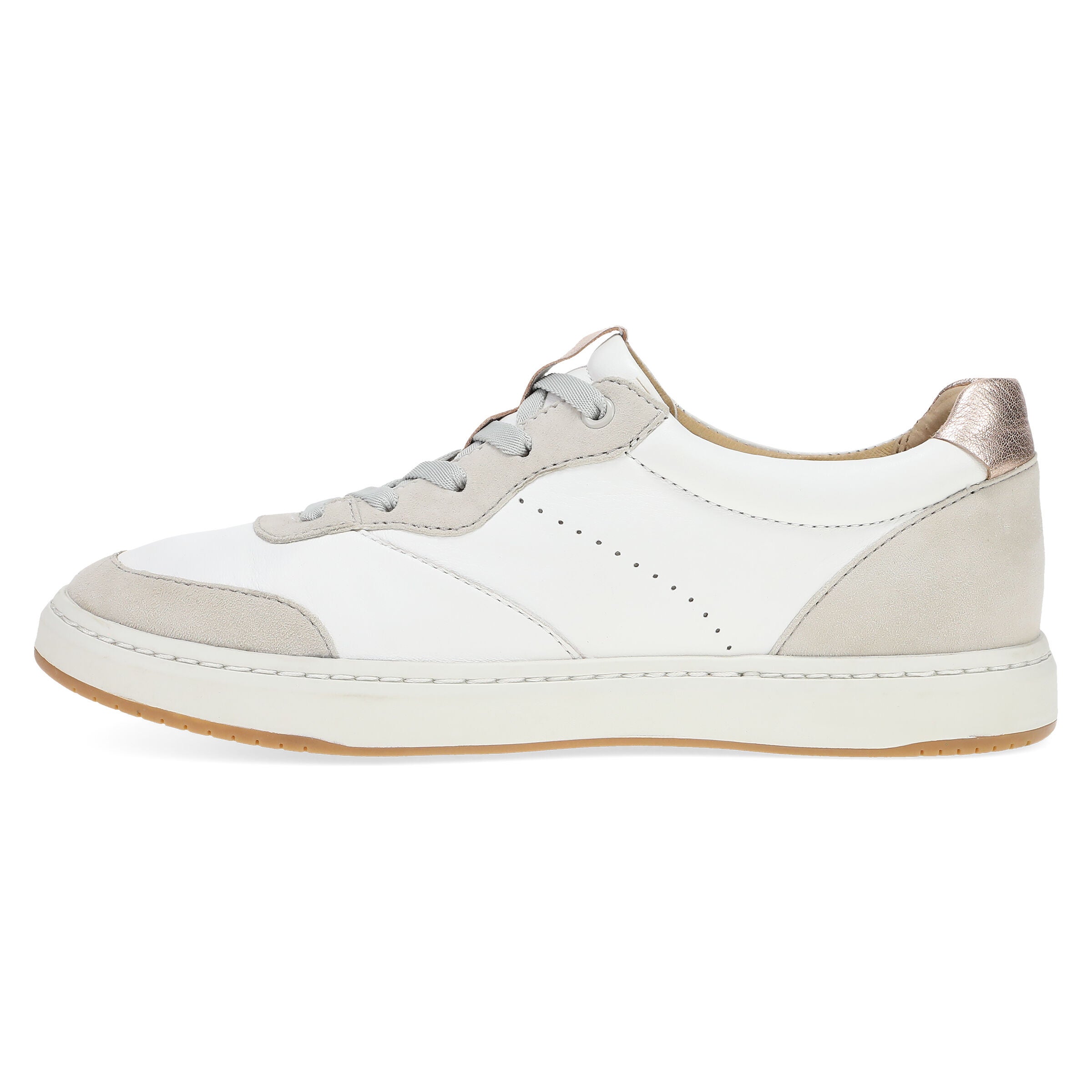 Josey Laceup Sneaker, WHITE ROSE GOLD, alternate image number 6