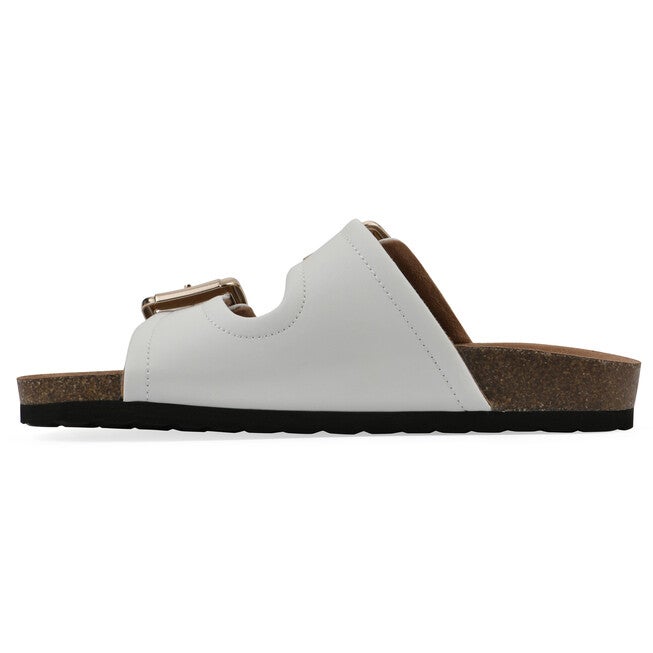Griffon Footbeds Sandal, WHITE LEATHER, alternate image number 3