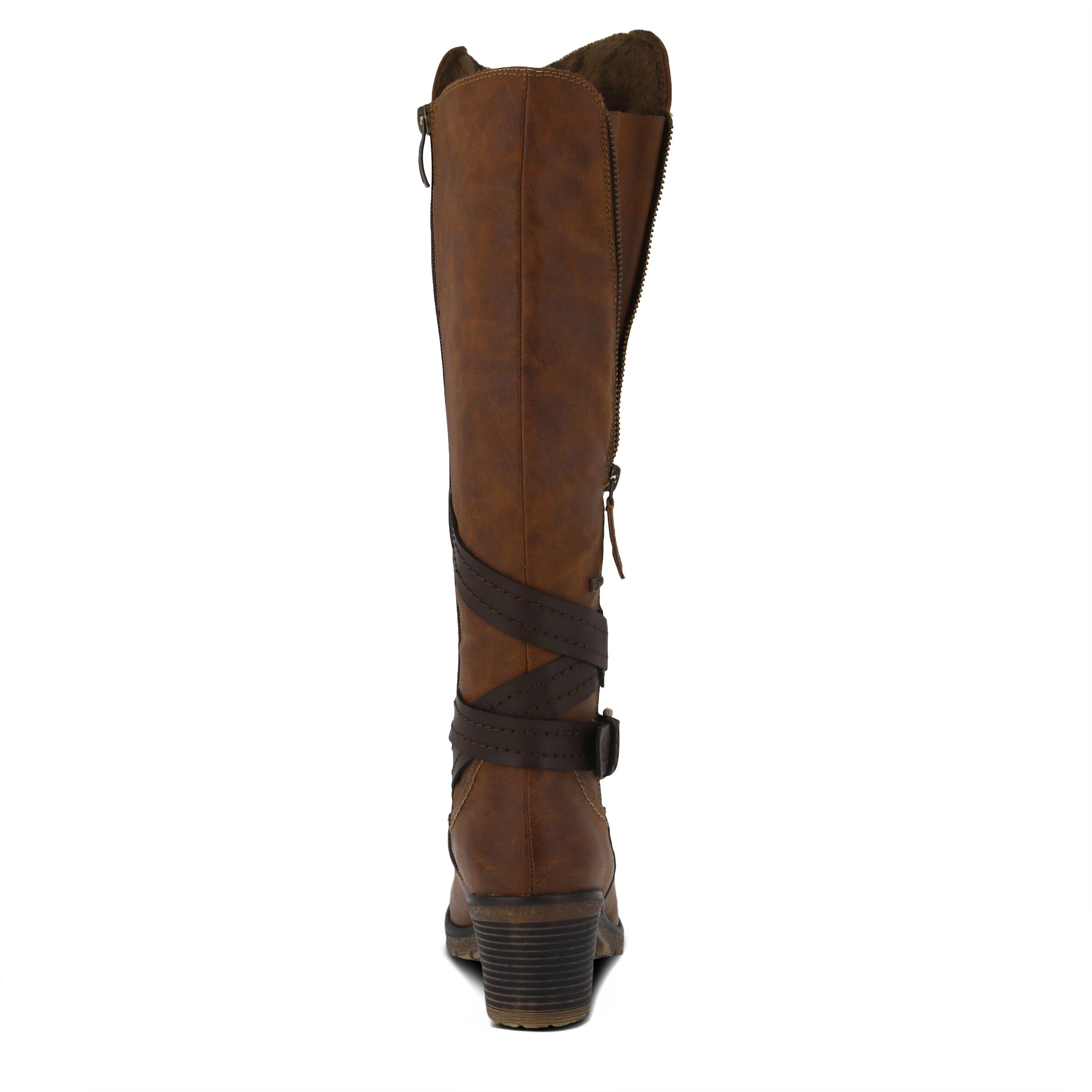 Gemisola Tall Boots, BROWN, on-hover image number 1