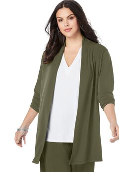 Ultrasmooth® Fabric Long Sleeve Cardigan