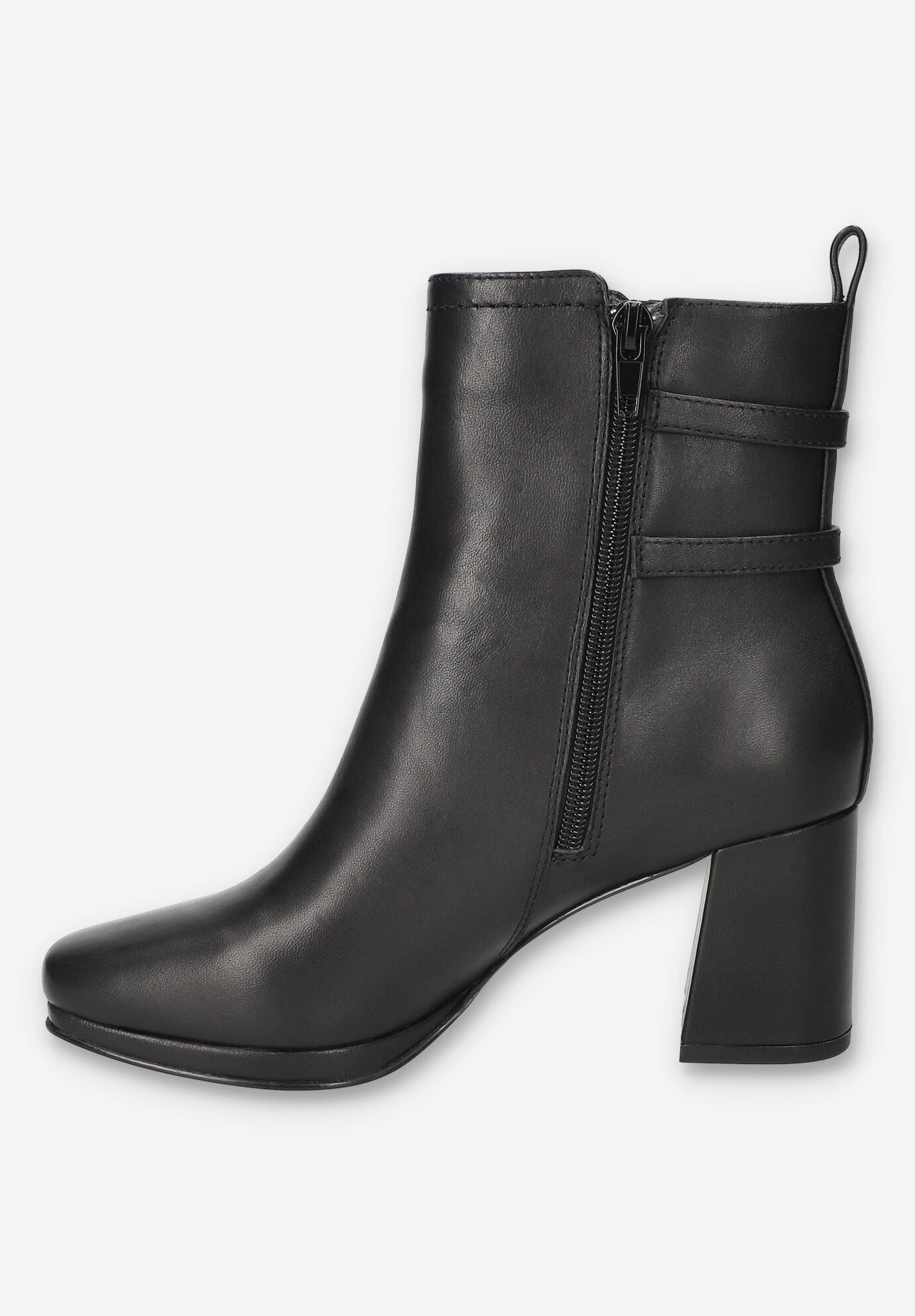 Orchard Sqaure Toe Ankle Boot, BLACK LEATHER, alternate image number 4