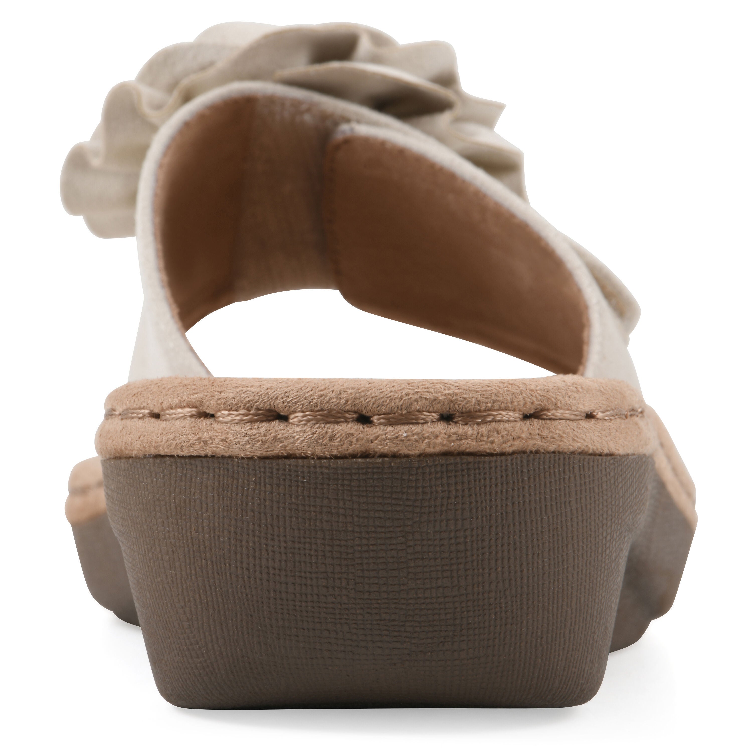 Casmyn Floral Mini Wedge Sandal, OFF WHITE FABRIC, on-hover image number 1