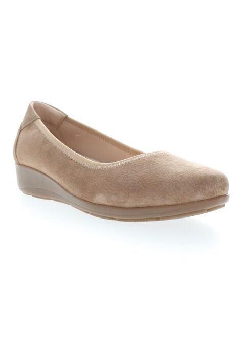 Yara Leather Slip On Flat, NATURAL BUFF SUEDE, hi-res image number null