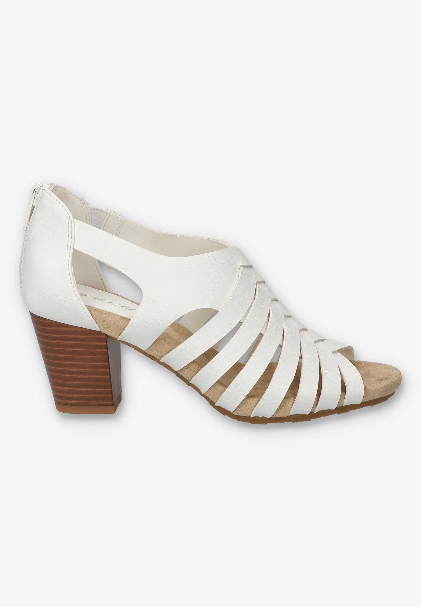 Vanni Block Heel Sandal, WHITE, alternate image number 2