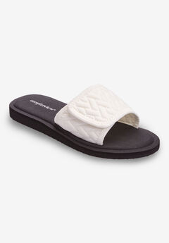 White Slide Sandals