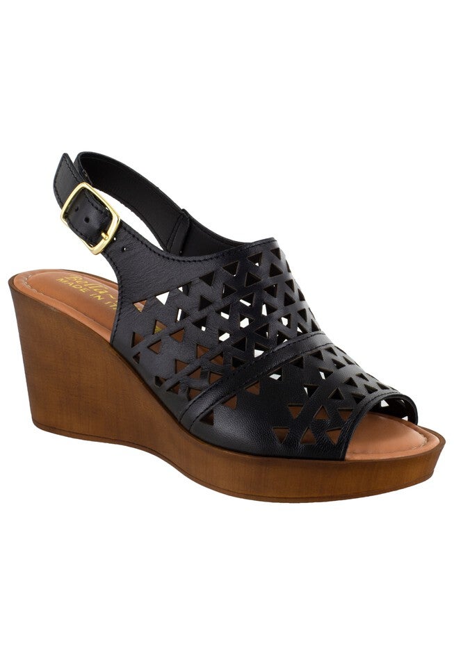 Deb-Italy Sandal , BLACK LEATHER, hi-res image number 0