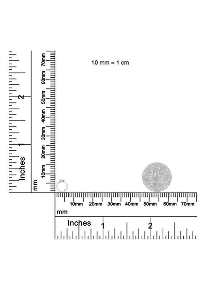 Silver 1/10 Cttw Diamond Open Circle Pendant Necklace, , alternate image number 4