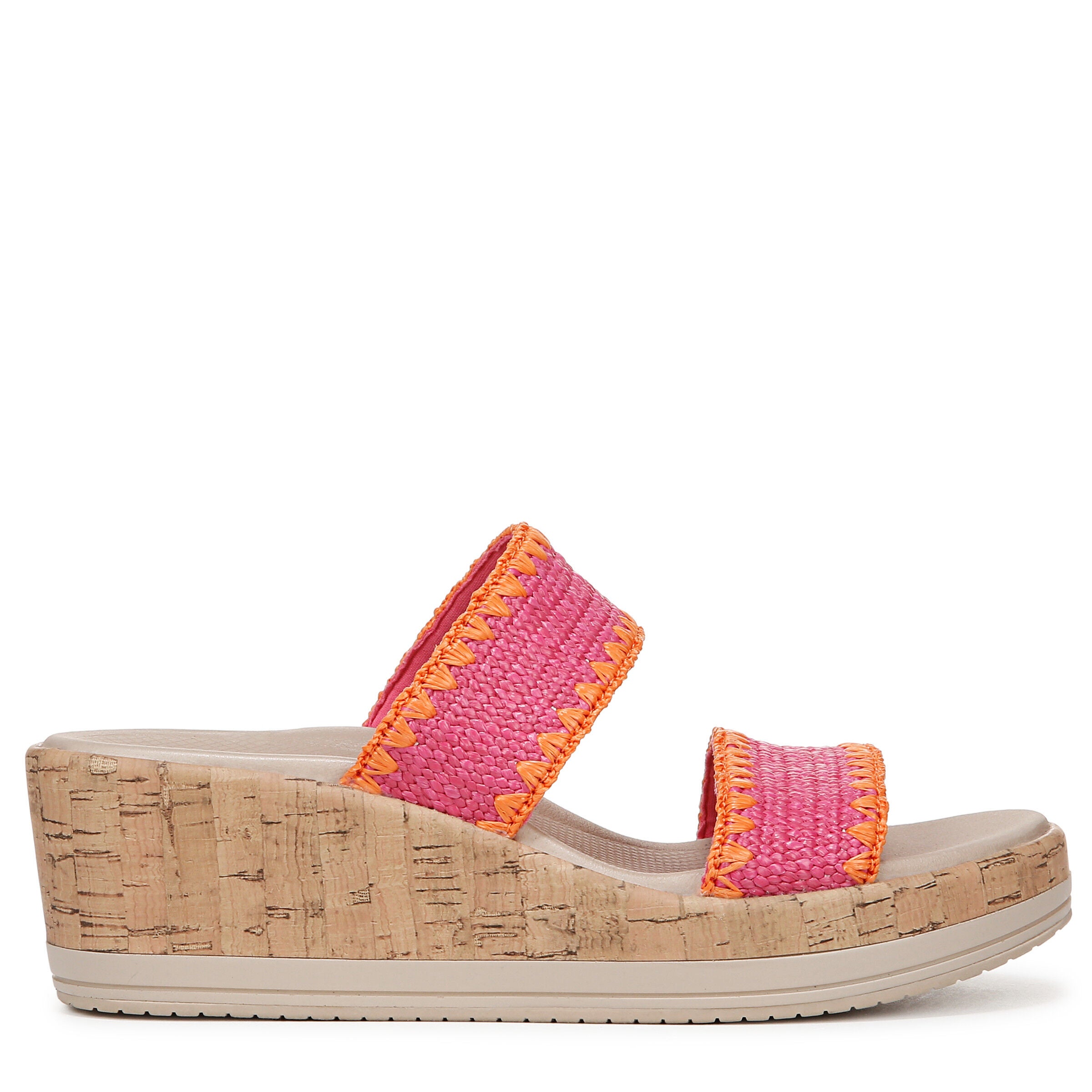 Resort Wedge Sandal, PINK MULTI, alternate image number 3