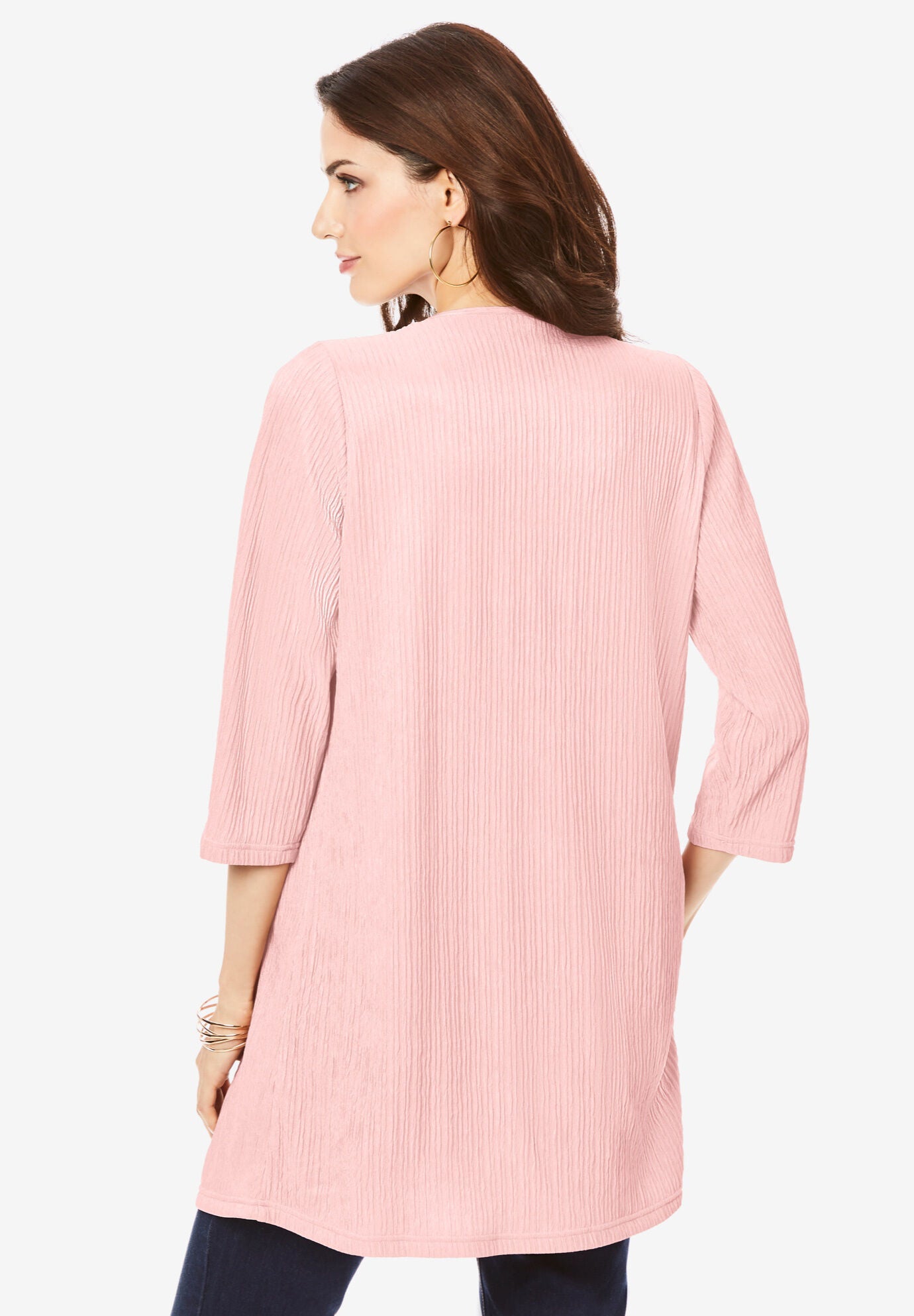 Textured Knit Tank and Sweater Illusion Set., , on-hover image number 1