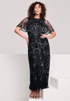 Beaded Glam Maxi Dress