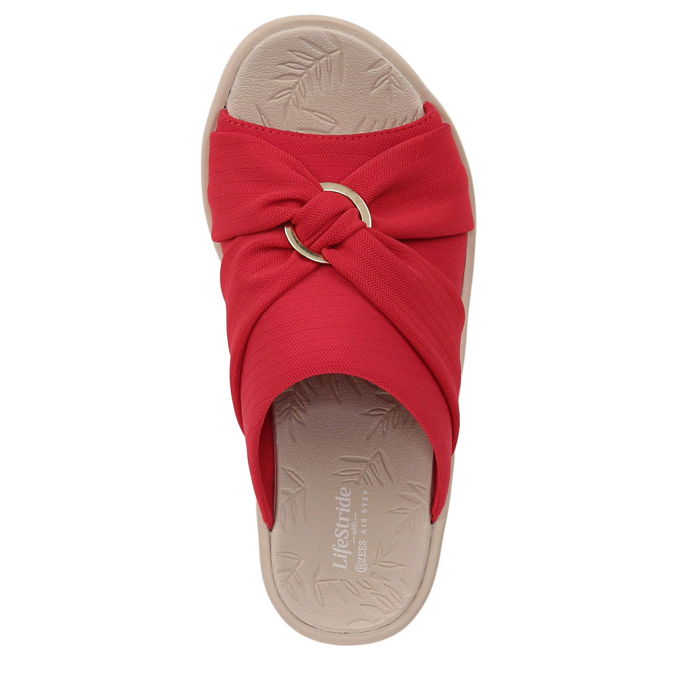Serenade Slide Sandal, FIRE RED, alternate image number 6