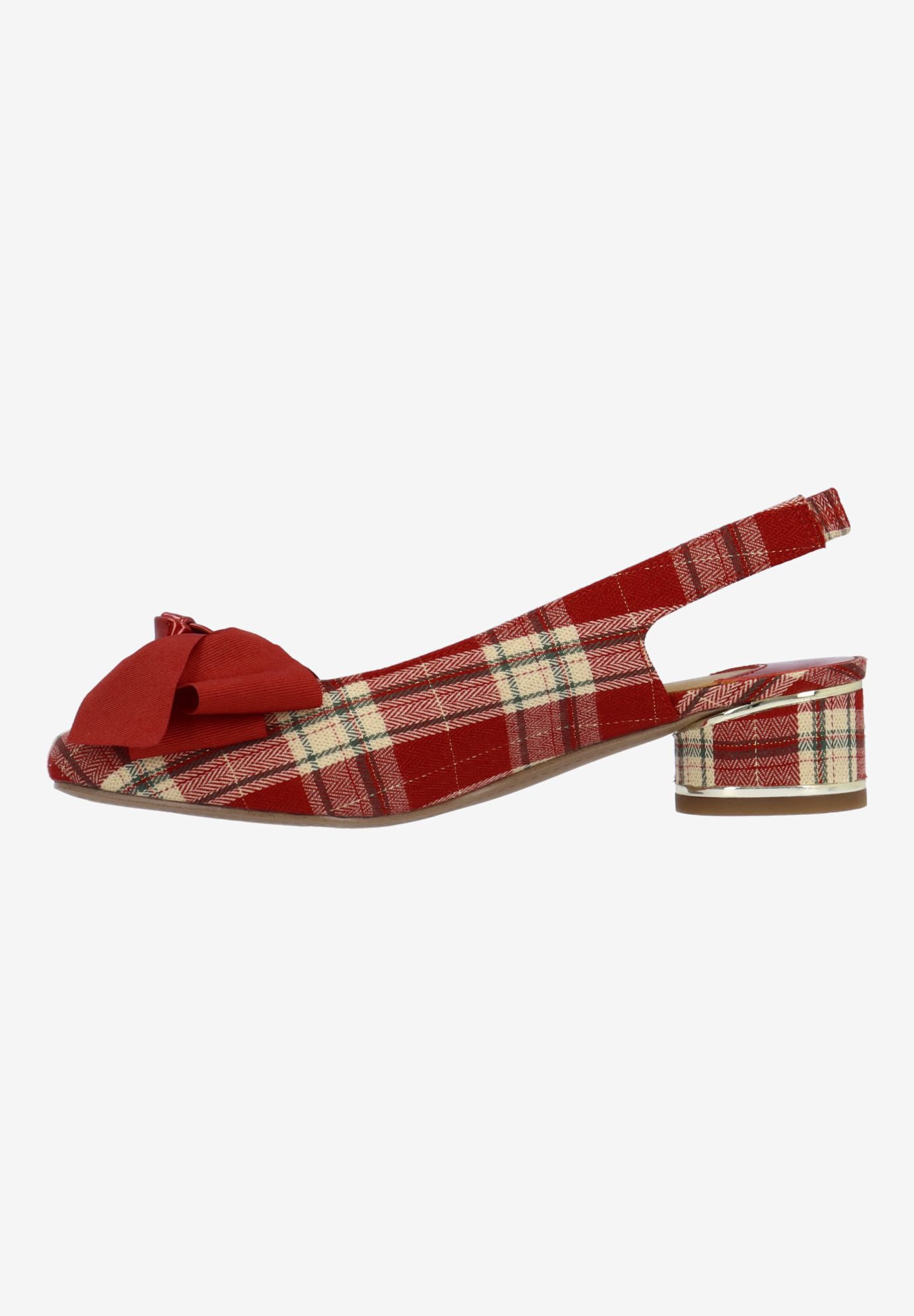 Lazule Slingback Pump, RED, alternate image number 4
