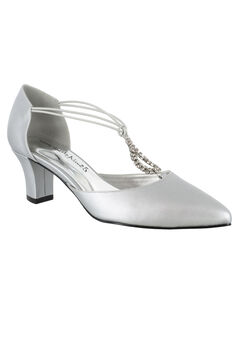 Wide Width Rhinestone Heels
