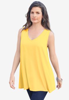 Plus Size Cotton Ultimate Swing Tank Top