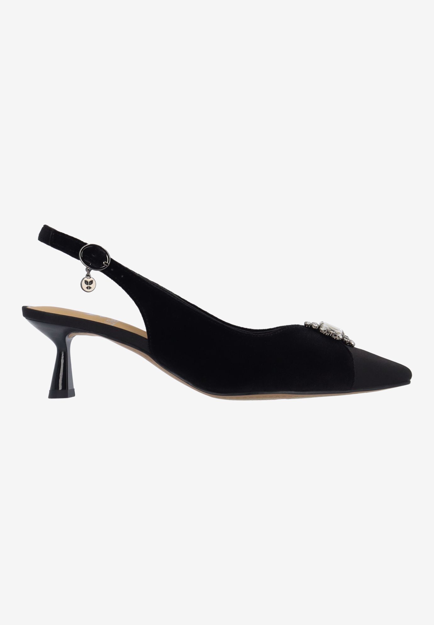 Brivella Sling Back Pump, BLACK, alternate image number 3