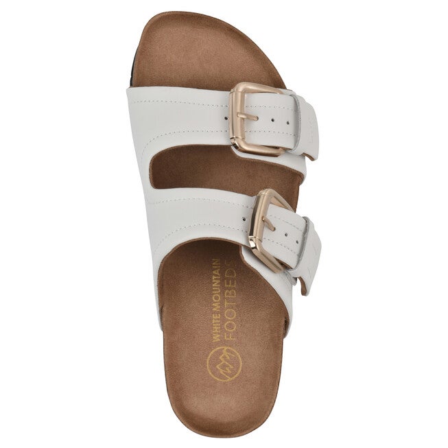 Griffon Footbeds Sandal, WHITE LEATHER, alternate image number 4