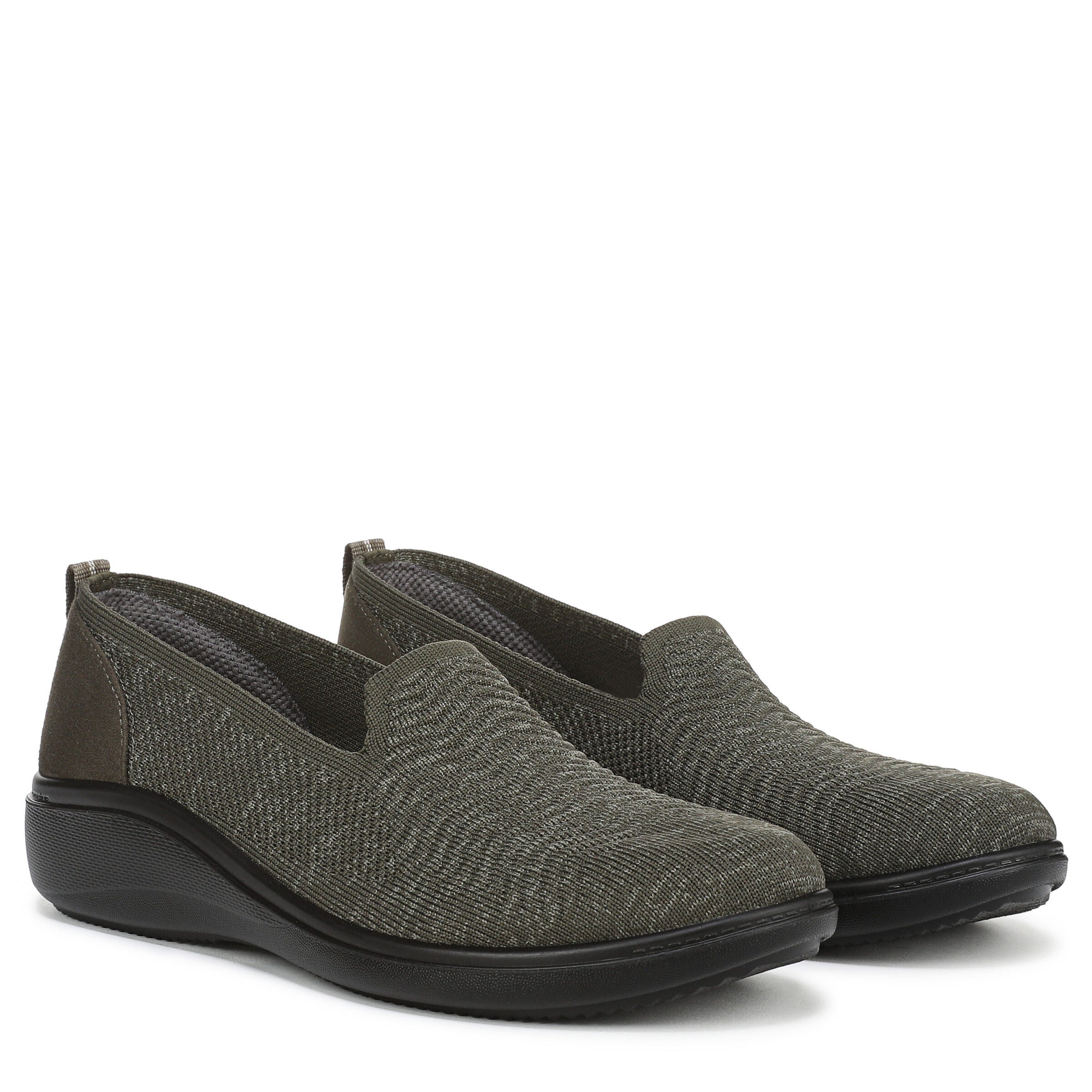 Boulevard Knit Slip-On Flat, ARMY GREEN FABRIC, alternate image number 2