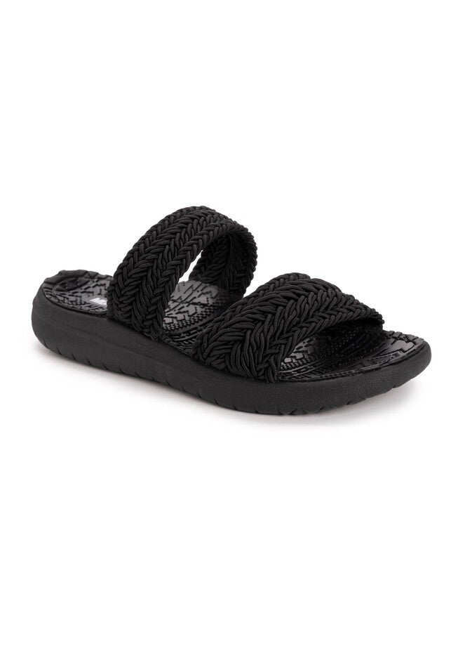 Women'S Stella 2 Strap Slide Sandal, BLACK, hi-res image number null