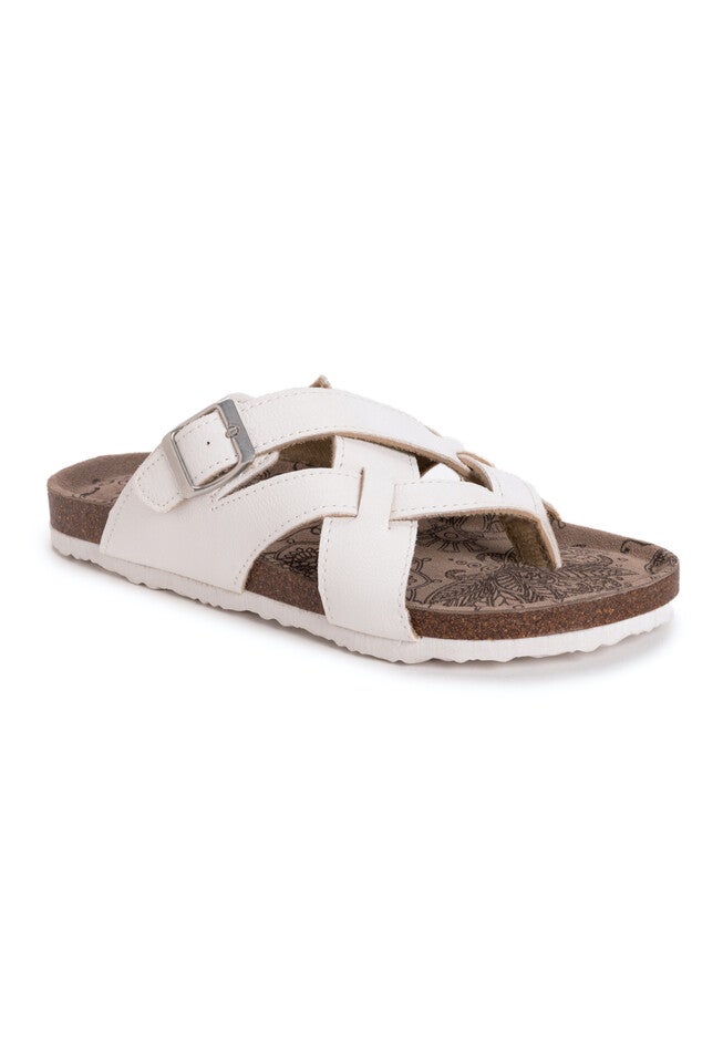 Shayna Terra Turf Sandals, WHITE, hi-res image number 0