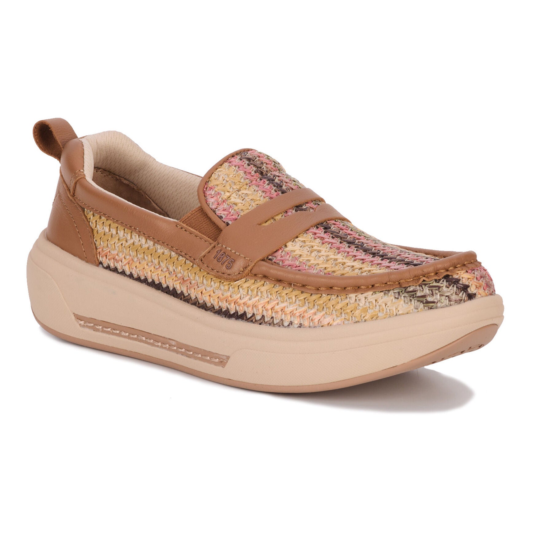 Java Comfort Slip-On, TAN AND PINK, hi-res image number 0
