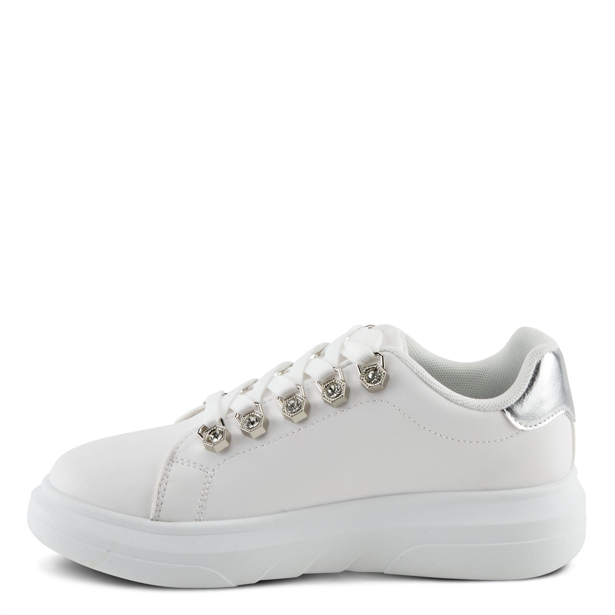 Leontine Fashion Sneaker, WHITE, alternate image number 2