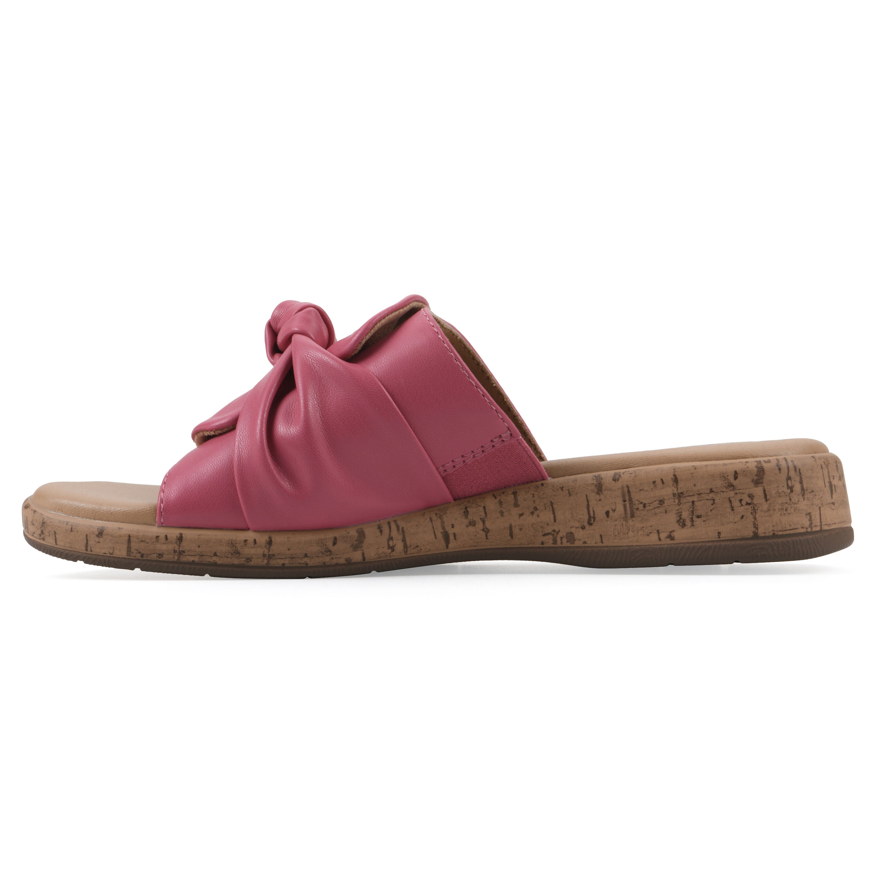 Bonelle Slide Sandal, HOT PINK SMOOTH, alternate image number 3