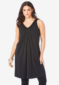Pleated Ultimate Tunic Tank