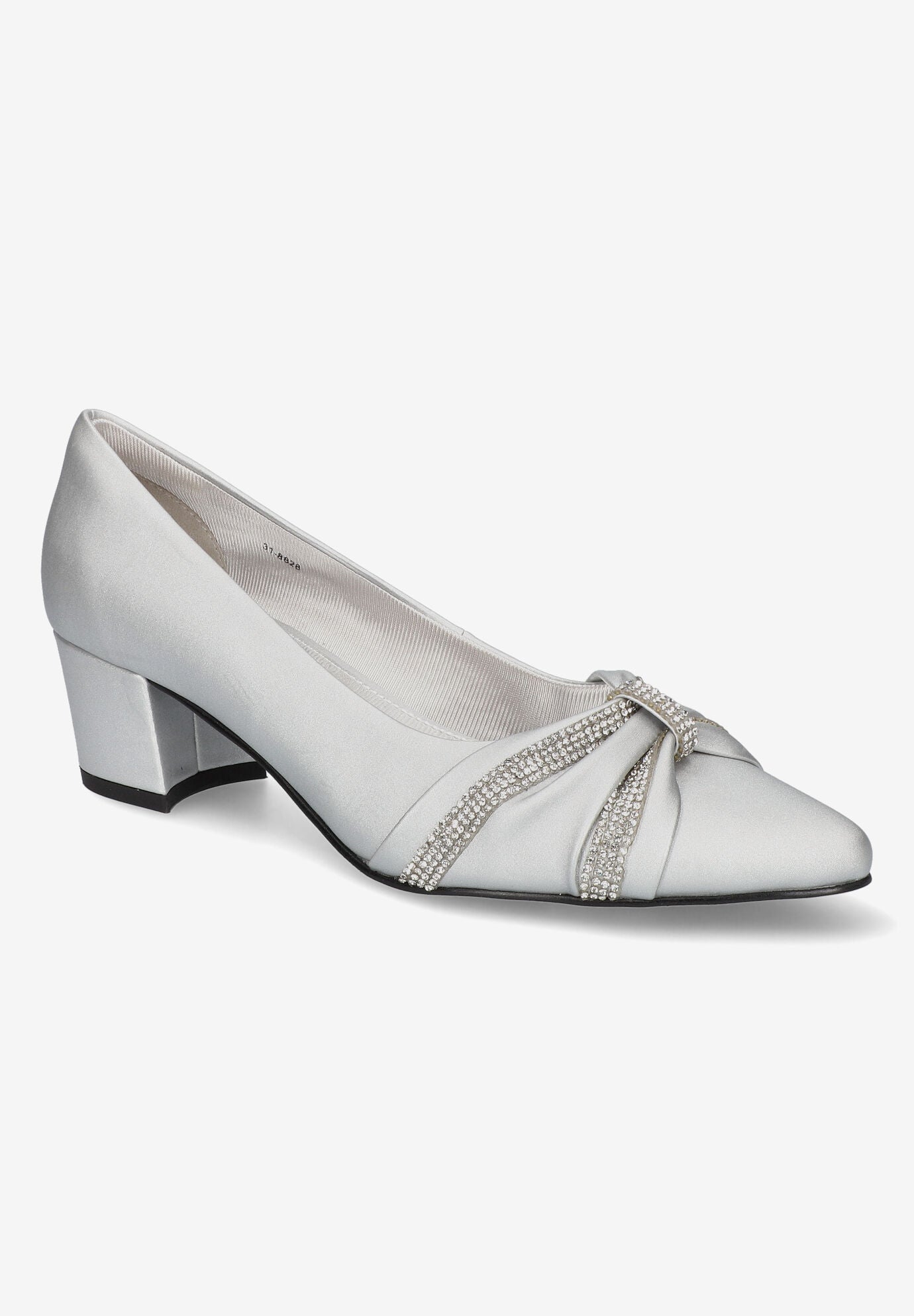 Millie Pump, SILVER SATIN, hi-res image number 0
