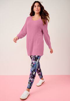 Shaker-Knit V-Neck Sweater