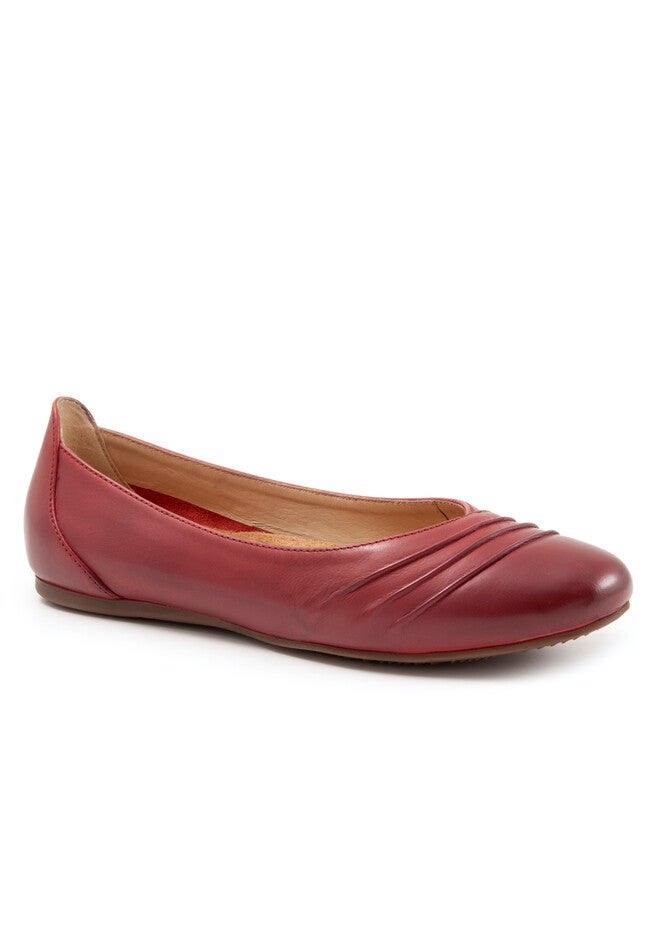 Safi Ballerina Flat, DARK RED, hi-res image number 0