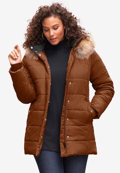 Classic Length Quilted Puffer Jacket