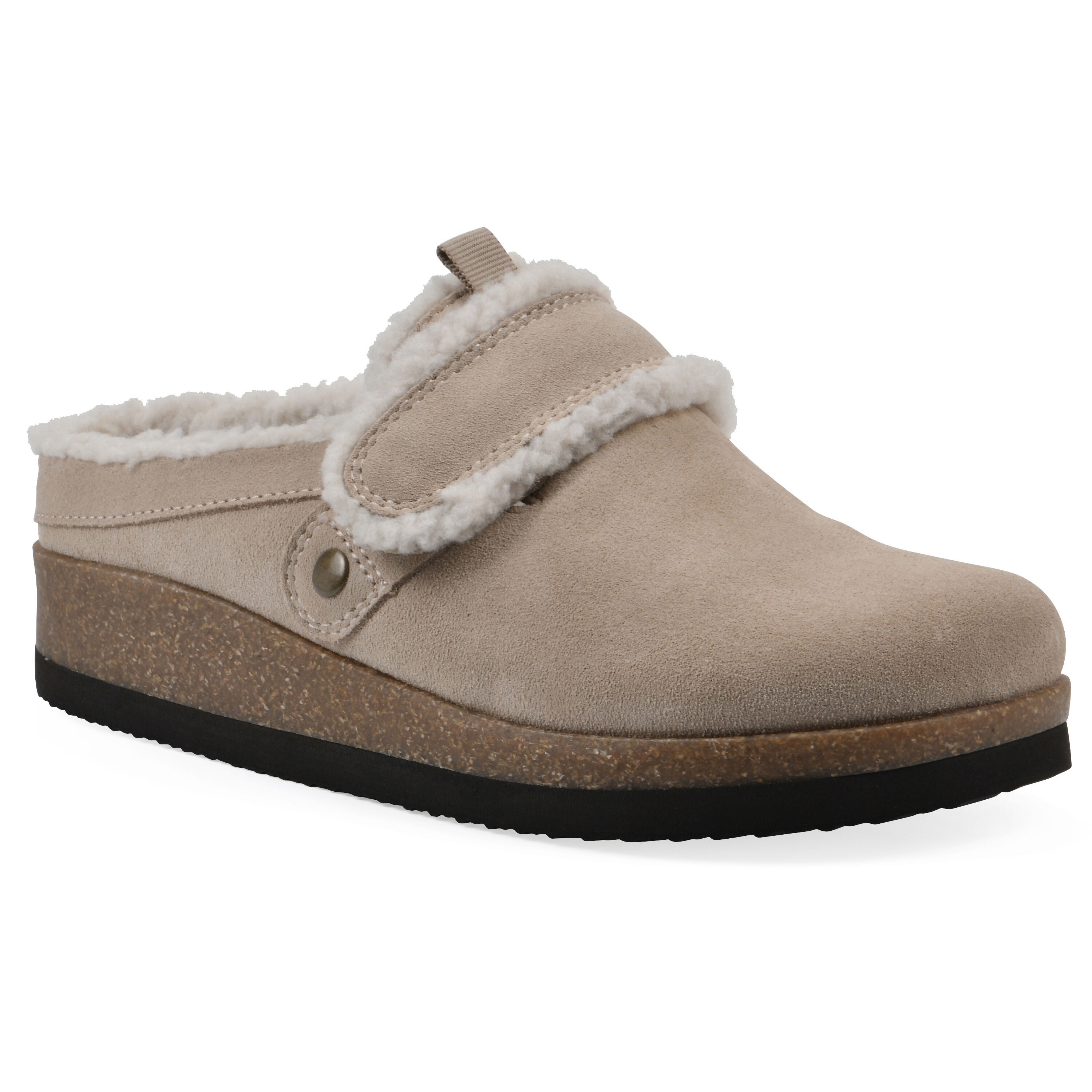 Baylen Footbeds Clog, SANDAL WOOD SUEDE, hi-res image number 0