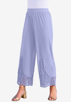 Wide Leg Ultrasmooth® Fabric Lace Pant