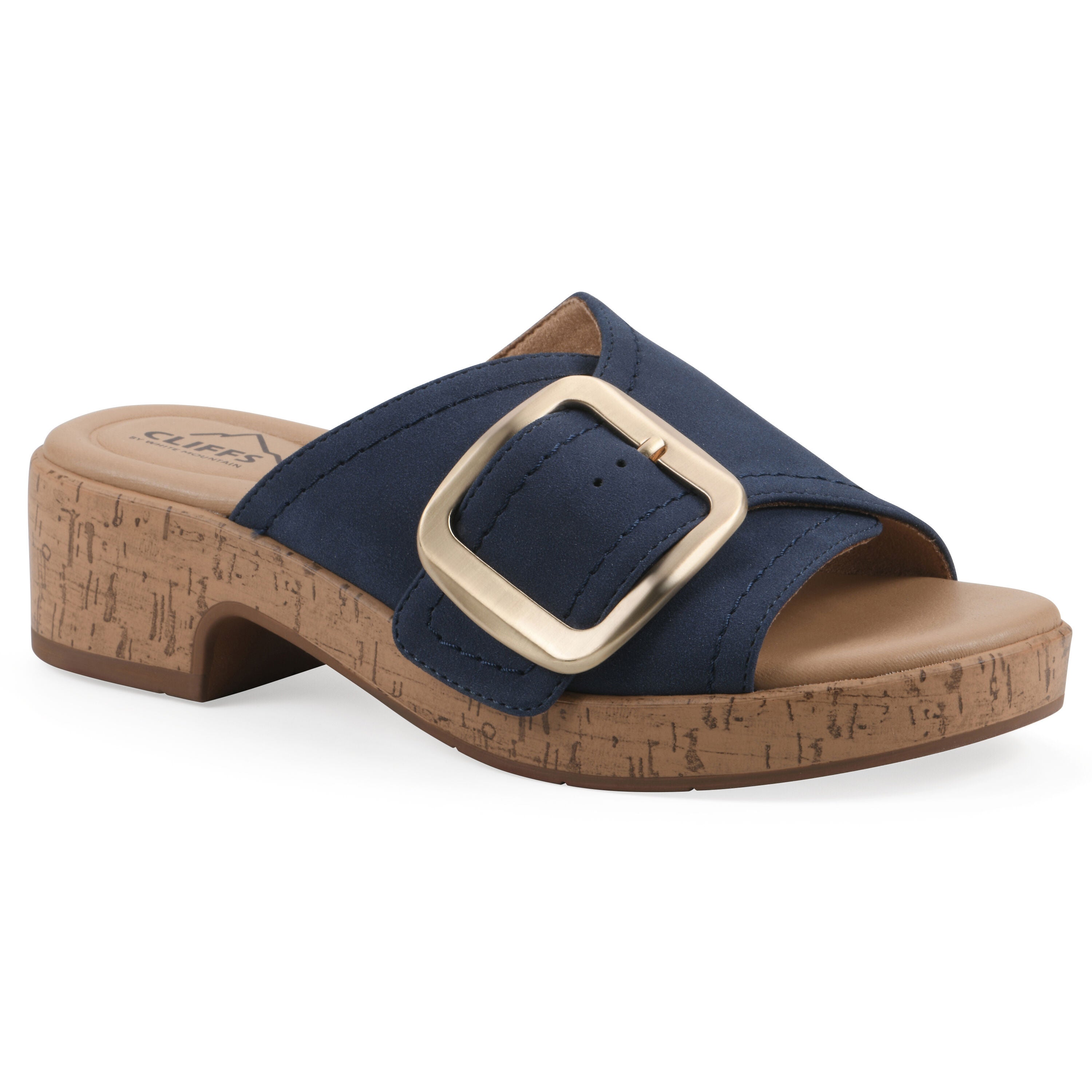 Filipa Block Heel Sandal, DARK BLUE NUBUCK, hi-res image number 0