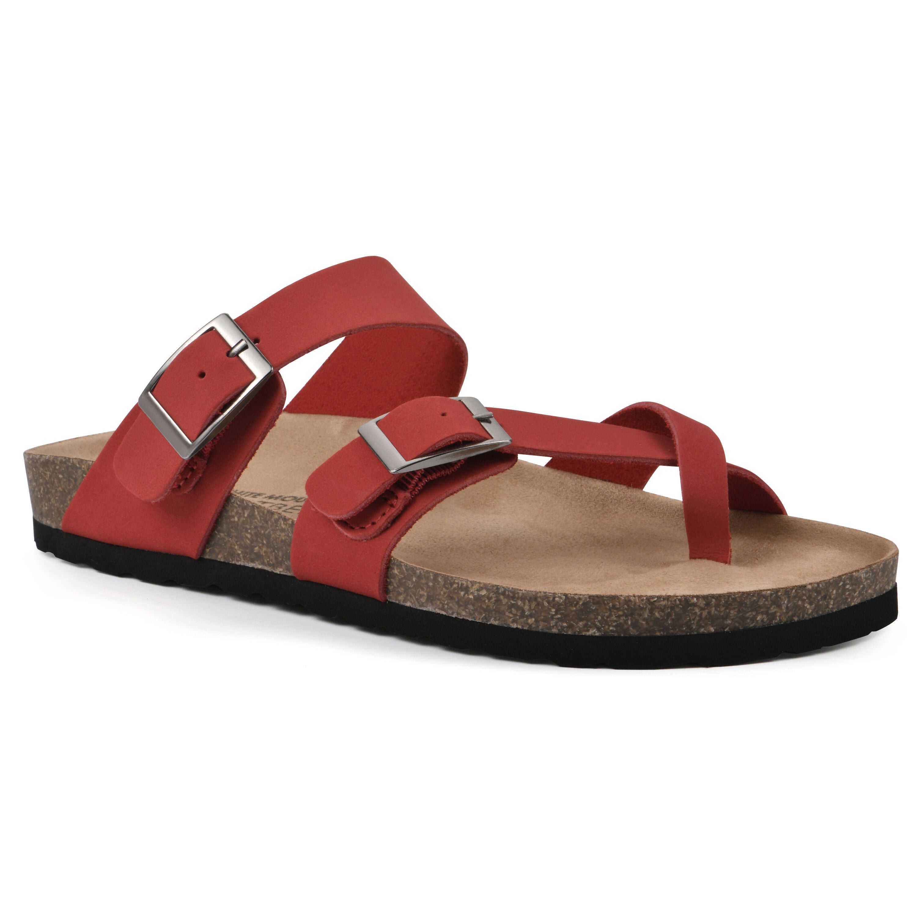 Gracie Footbed Sandal, RED LEATHER, hi-res image number 0