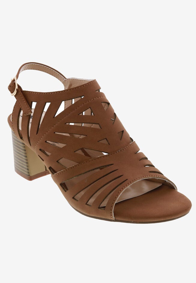 Shadow Heeled Sandal, TAN NUBUCK, hi-res image number 0