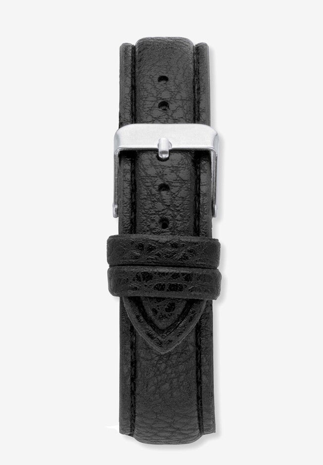 Gold Tone Grey and Black Elephant Watch With Black Faux Leather Strap 8 inches, , on-hover image number 1