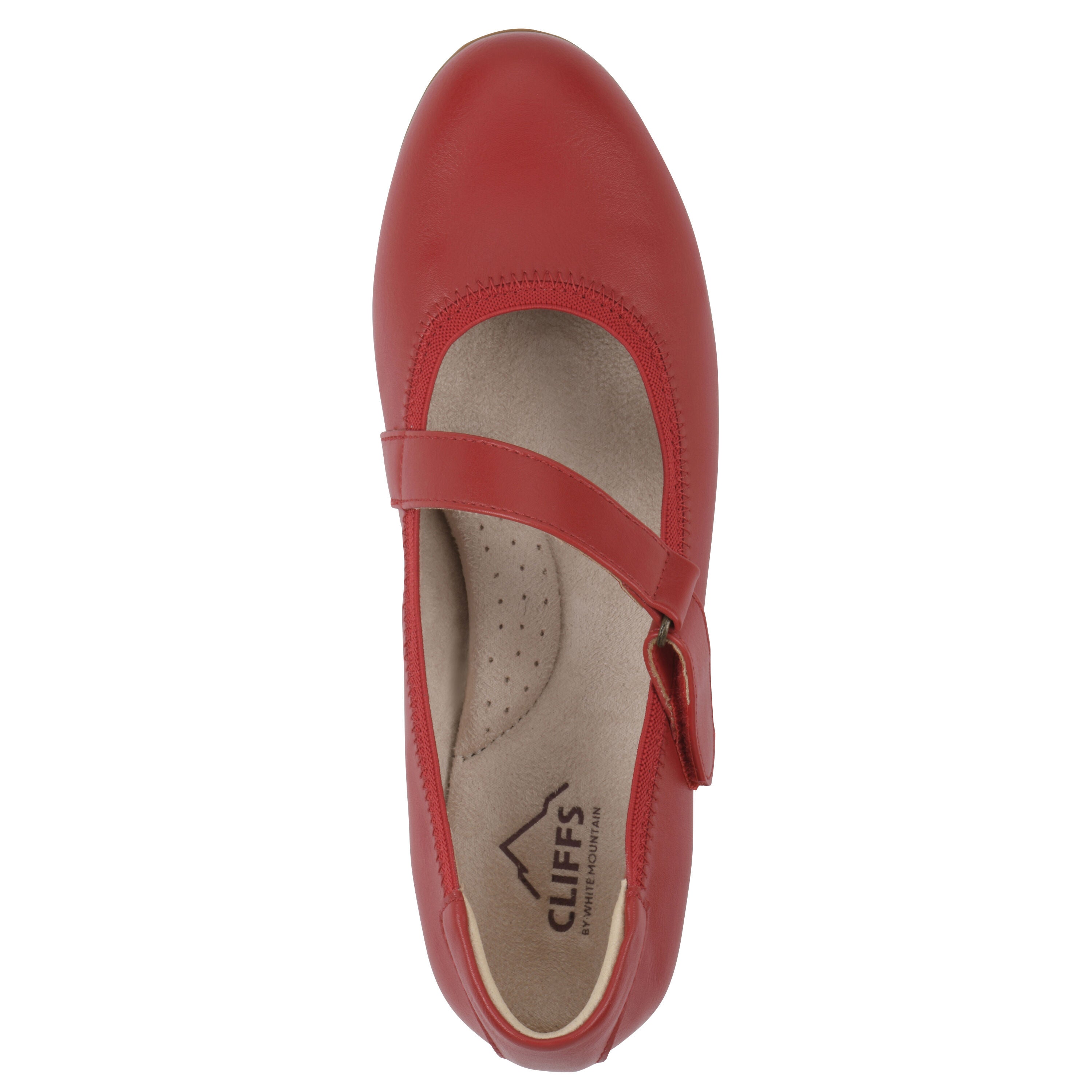 Carwen Mary Jane Flat, RED SMOOTH, alternate image number 4