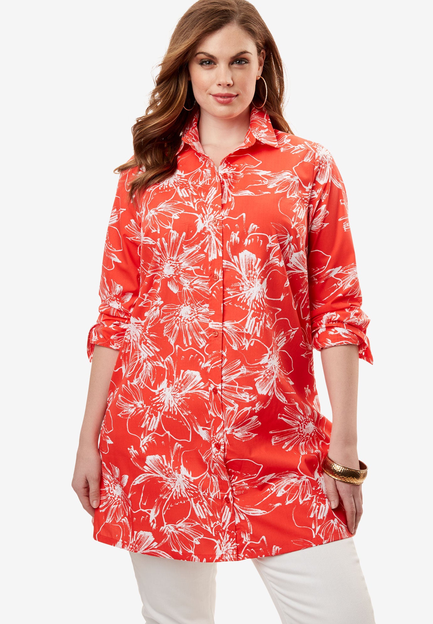 plus size tunics for women roamans plus size long tunics