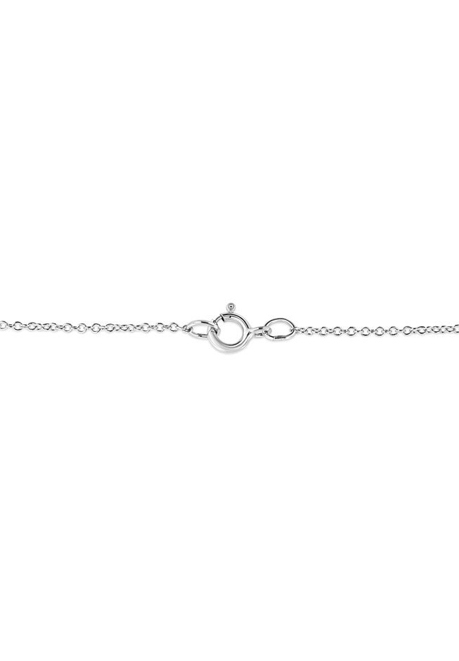 Silver Prong-Set Diamond Accent Floral Cross 18 inches Pendant Necklace, , alternate image number 3