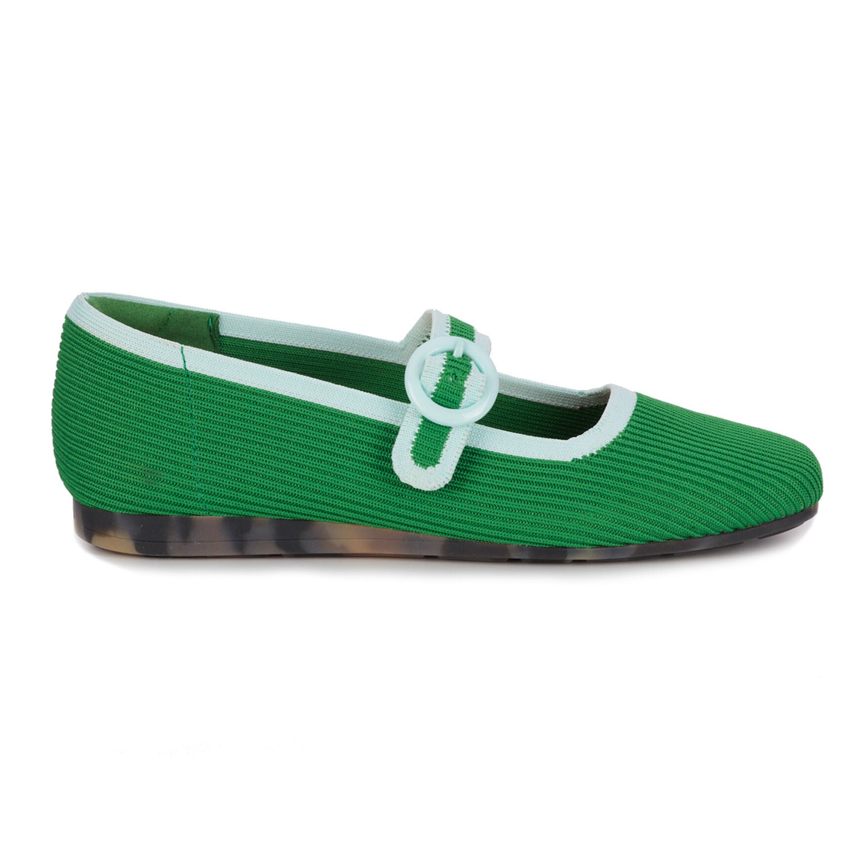 Naomi Mary Jane Stretch Flat, GREEN, alternate image number 2