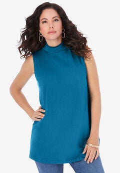Sleeveless Mockneck Ultimate Tee
