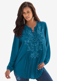 Sequin Floral Tunic