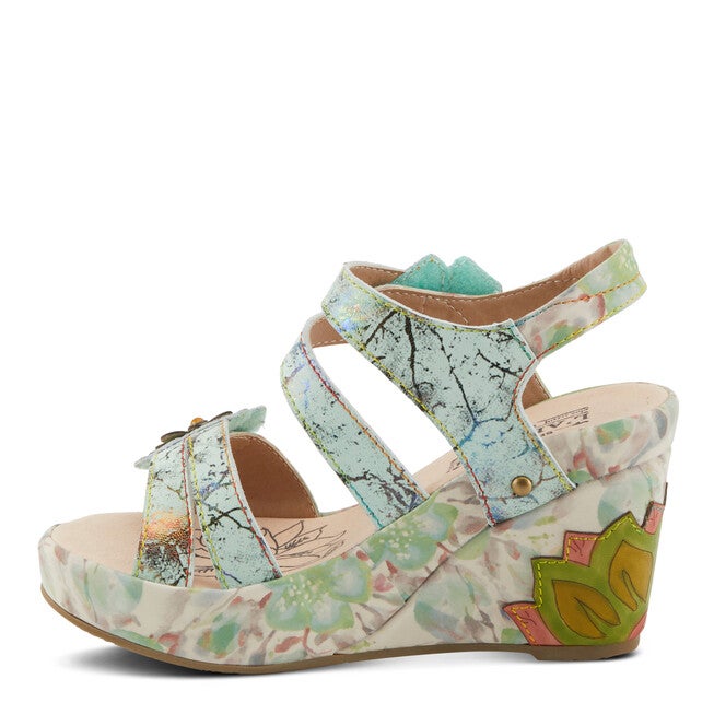 Karnitsky Sandal, MINT GREEN MULTI, alternate image number 2