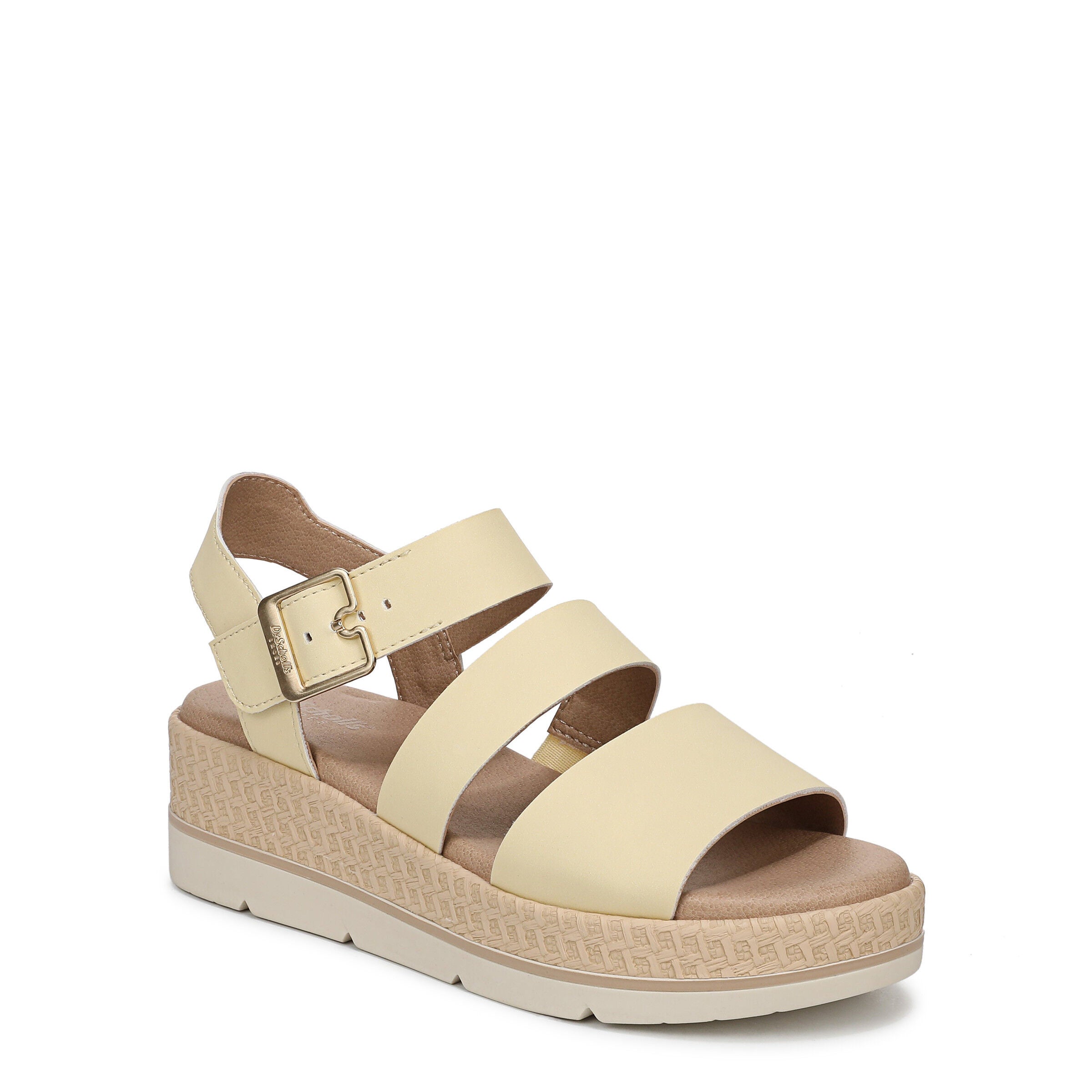 Once Twice Platform Sandal, BUTTER YELLOW, hi-res image number 0