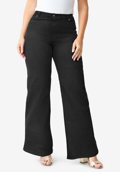 Plus Size Black Wide Leg Pants
