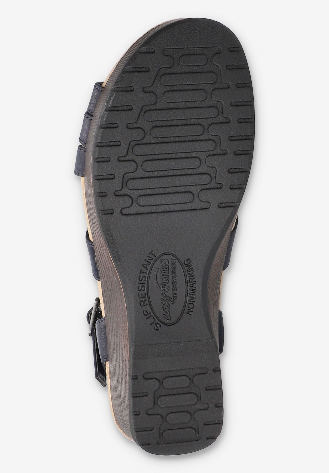 Rosella Slip-Resistant Sandal, NAVY, alternate image number 5